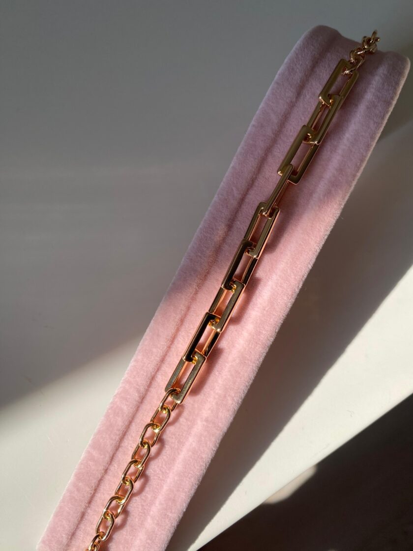 VIP Rose Gold Zincir Bileklik (20cm) - Görsel 3