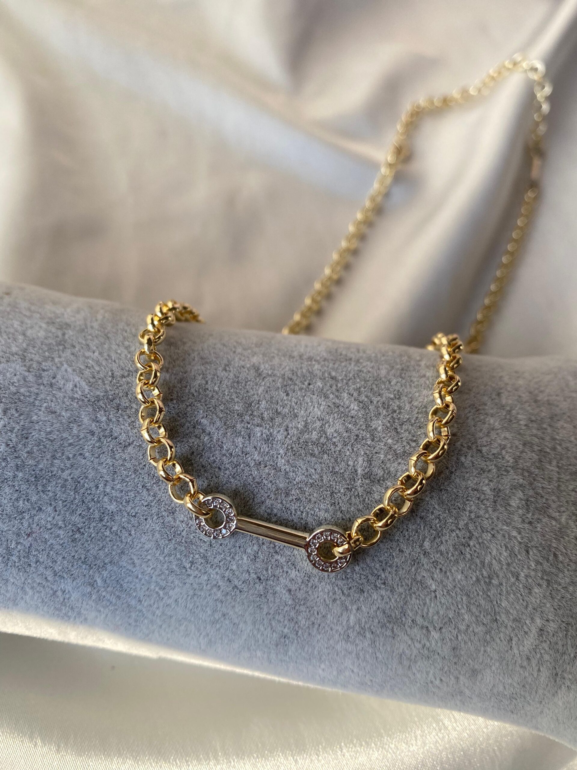 Vip Gold Serenay Zincir Kolye - Görsel 4