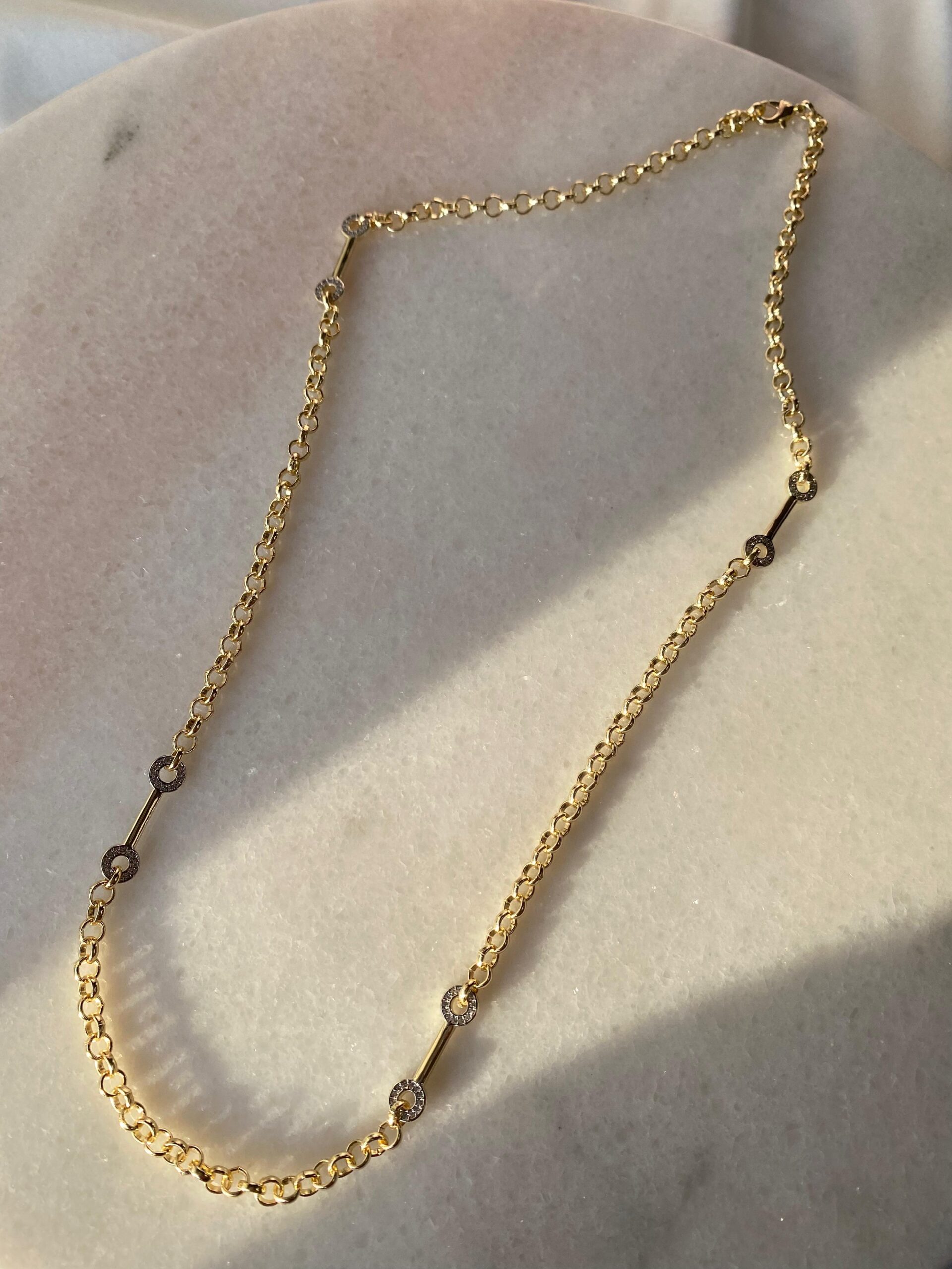 Vip Gold Serenay Zincir Kolye - Görsel 5