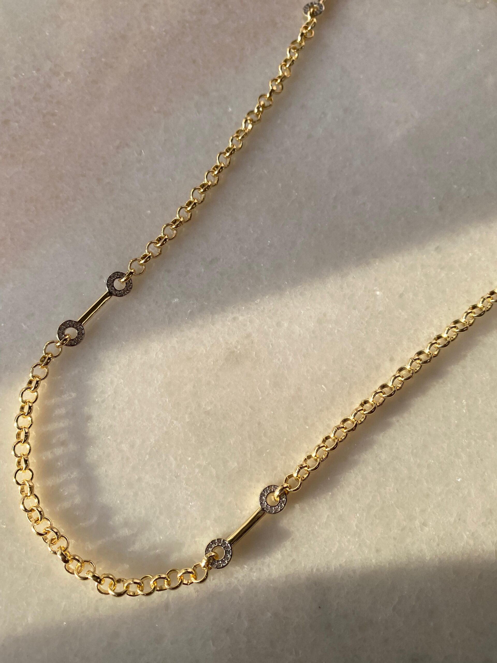 Vip Gold Serenay Zincir Kolye - Görsel 6