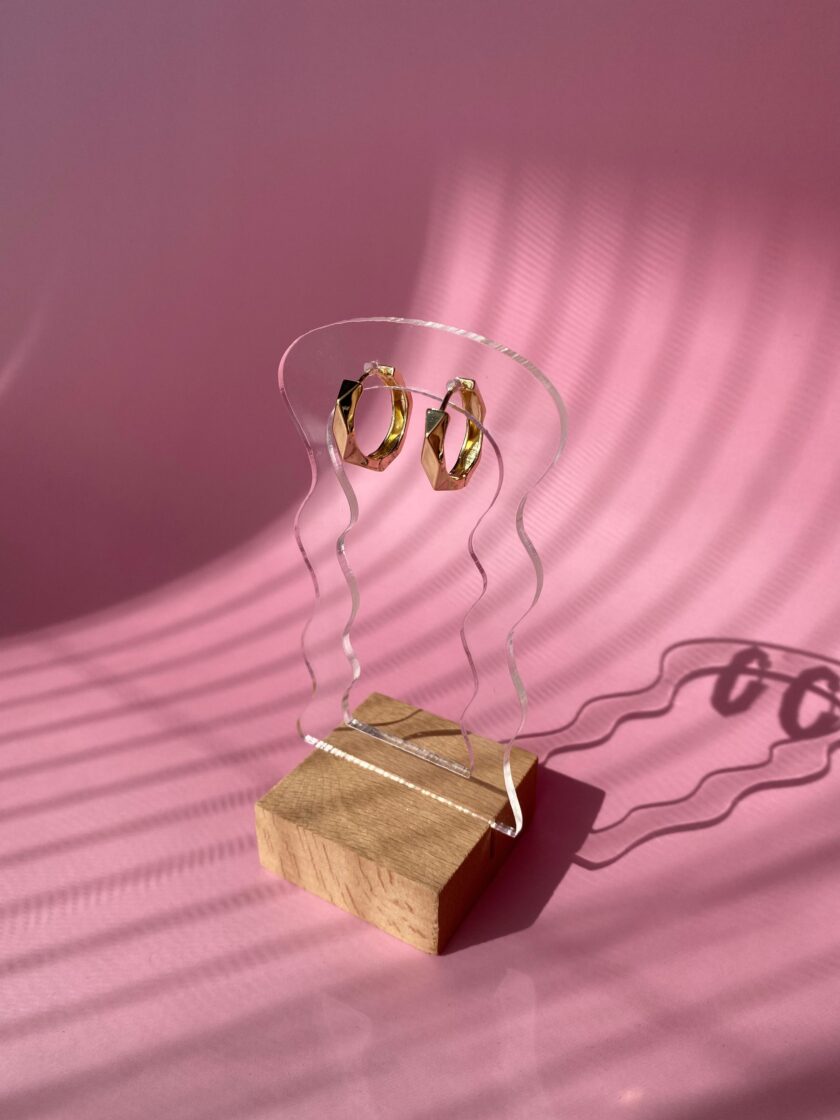 VIP 14k Gold Küpe(20mm) - Görsel 6