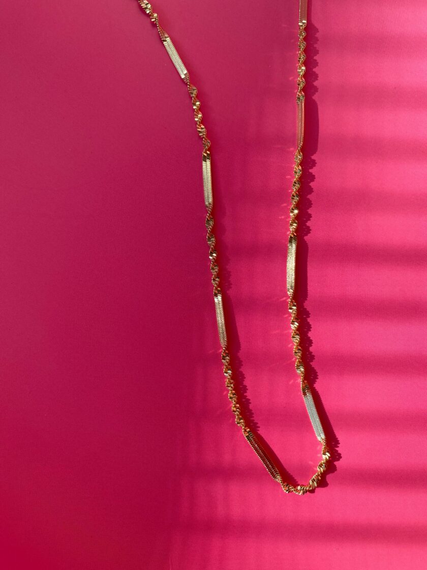 VIP 14k Gold Burgu Zincir Kolye - Görsel 3