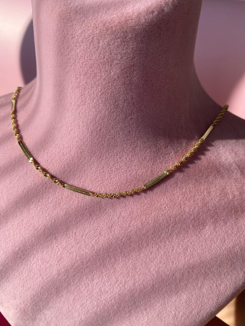 VIP 14k Gold Burgu Zincir Kolye - Görsel 6