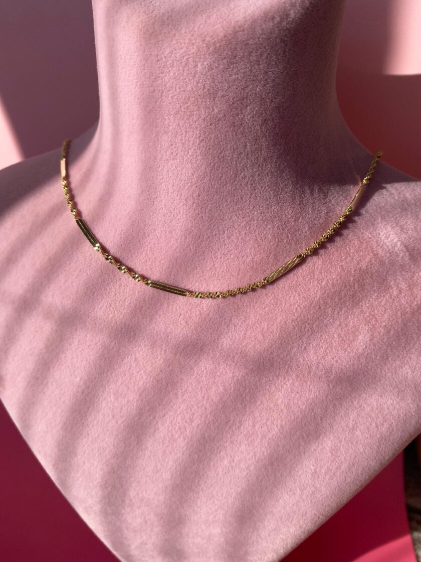 VIP 14k Gold Burgu Zincir Kolye - Görsel 5