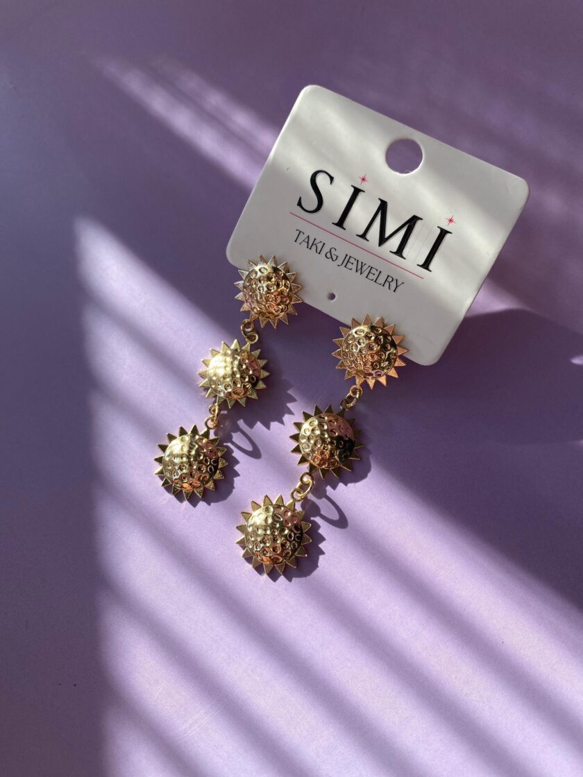 Uzun Sallantılı Gold Küpe