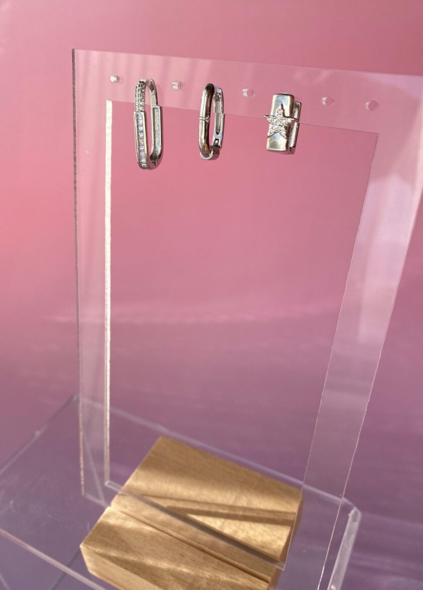 Çelik Silver Set Küpe - Görsel 4