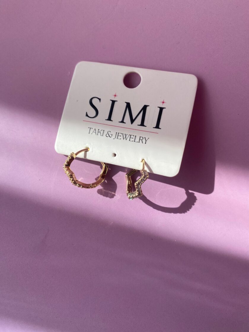 VIP Ritim Model Taşlı Küpe - Görsel 3