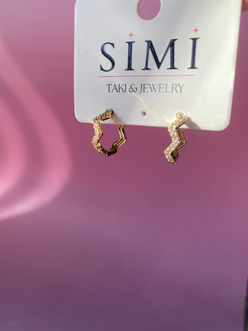 VIP Ritim Model Taşlı Küpe - Görsel 4