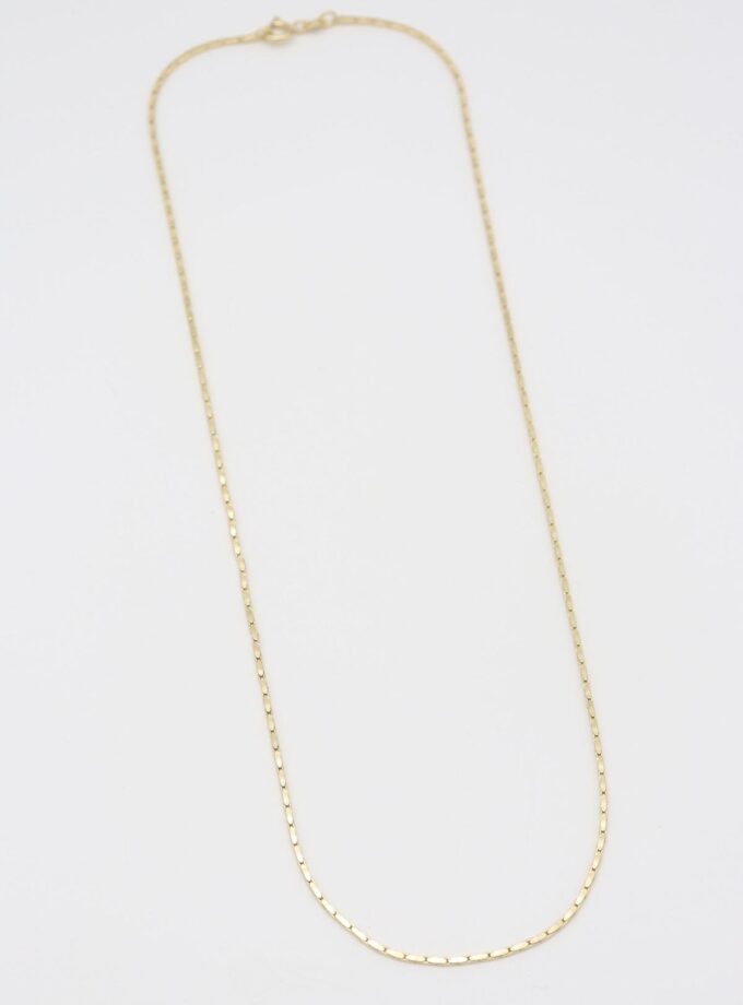 VIP Gold Düz Zincir Kolye (45cm)
