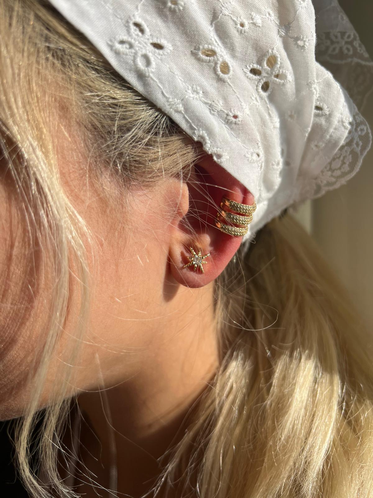 VIP Sıralı Taşlı Earcuff - Görsel 2