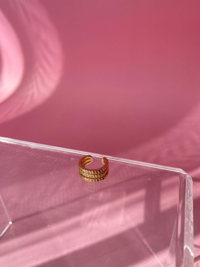 VIP Taşlı Earcuff - Görsel 2