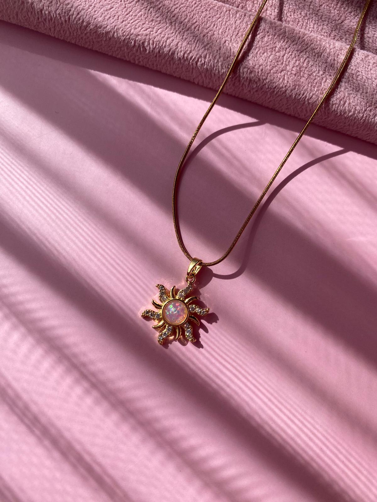 Çelik Güneş Kolye - Görsel 3