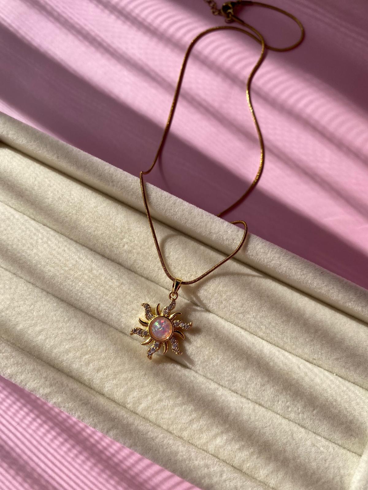 Çelik Güneş Kolye - Görsel 4