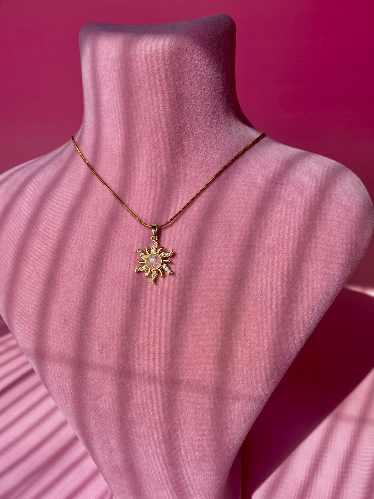 Çelik Güneş Kolye - Görsel 5