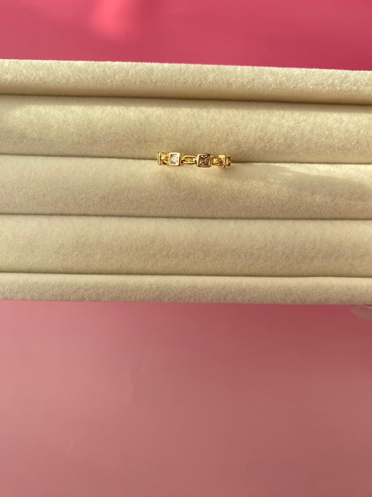 Çelik İnce Zincir Model Yüzük - Görsel 5