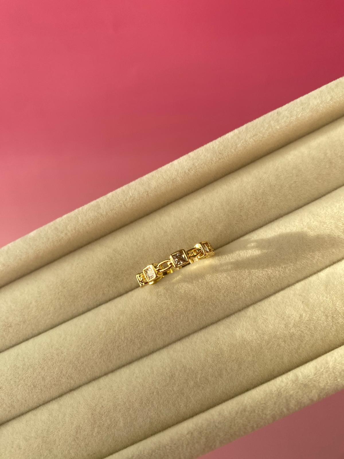 Çelik İnce Zincir Model Yüzük - Görsel 6