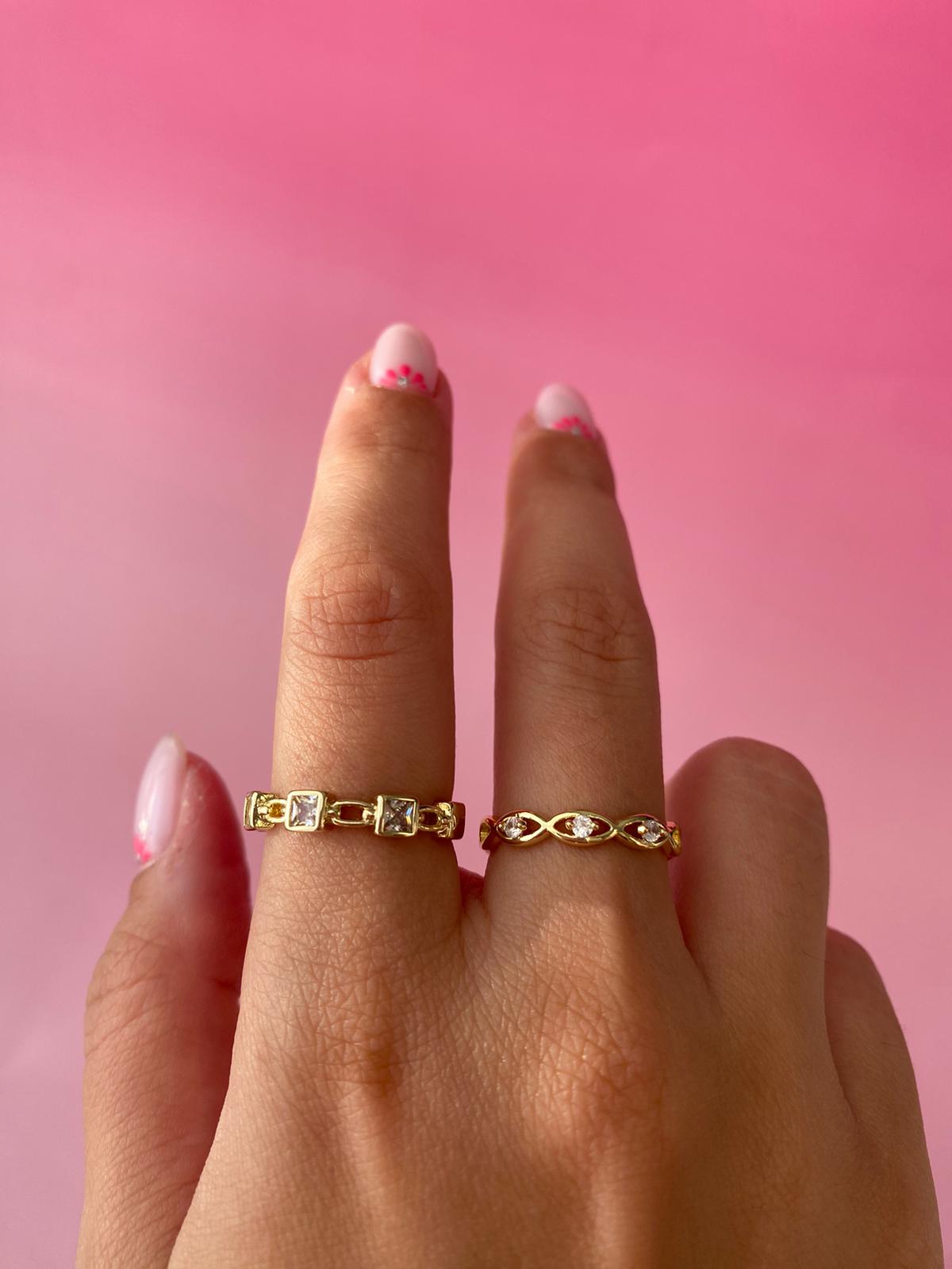 Çelik İnce Zincir Model Yüzük - Görsel 2