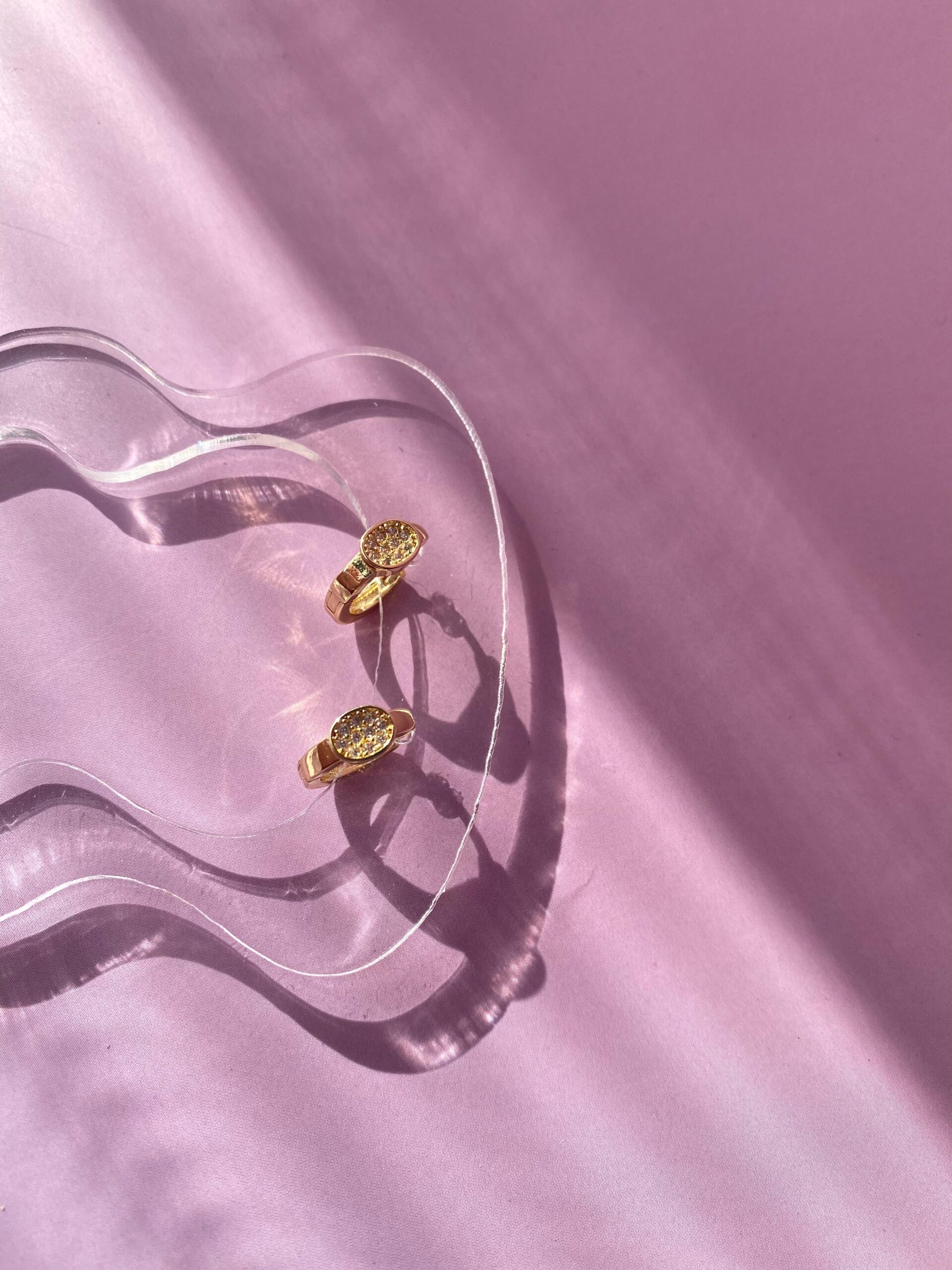 Minik Yuvarlak Taşlı Küpe (10mm) - Görsel 2