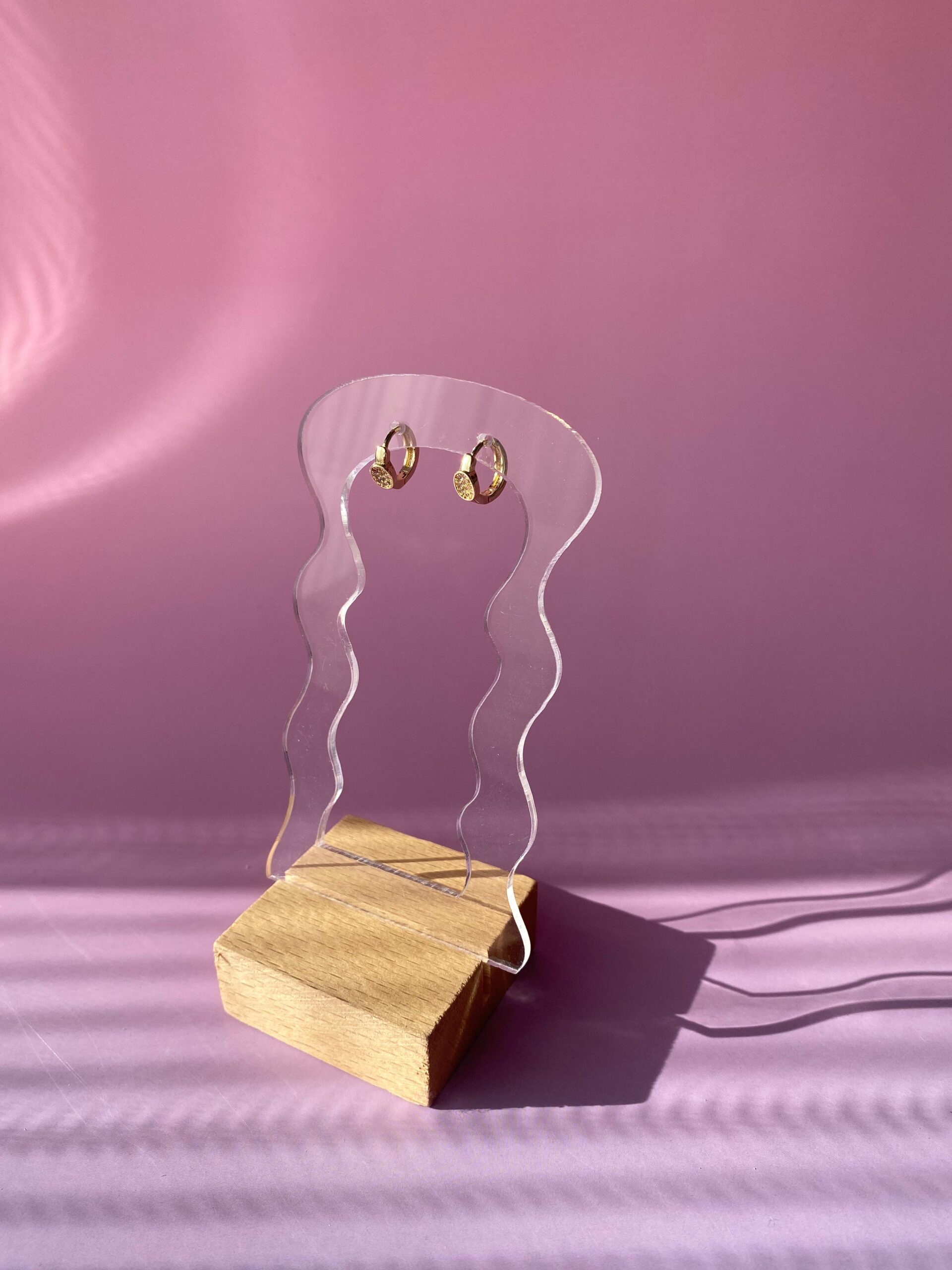 Minik Yuvarlak Taşlı Küpe (10mm) - Görsel 4