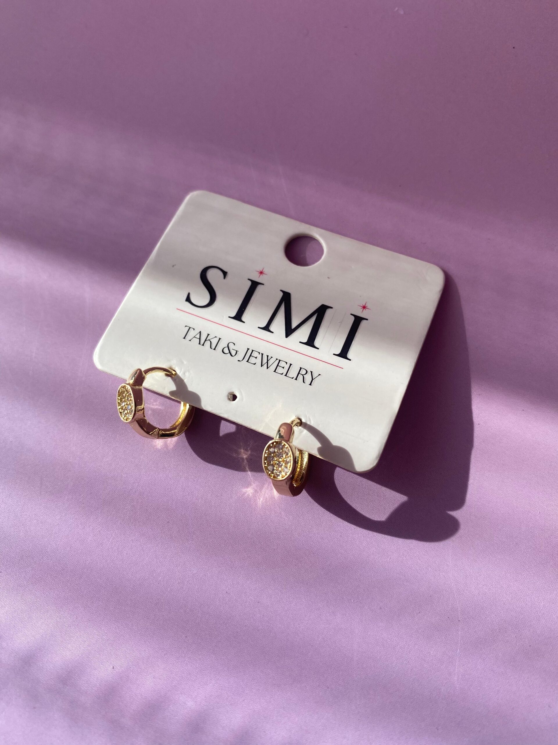 Minik Yuvarlak Taşlı Küpe (10mm) - Görsel 3