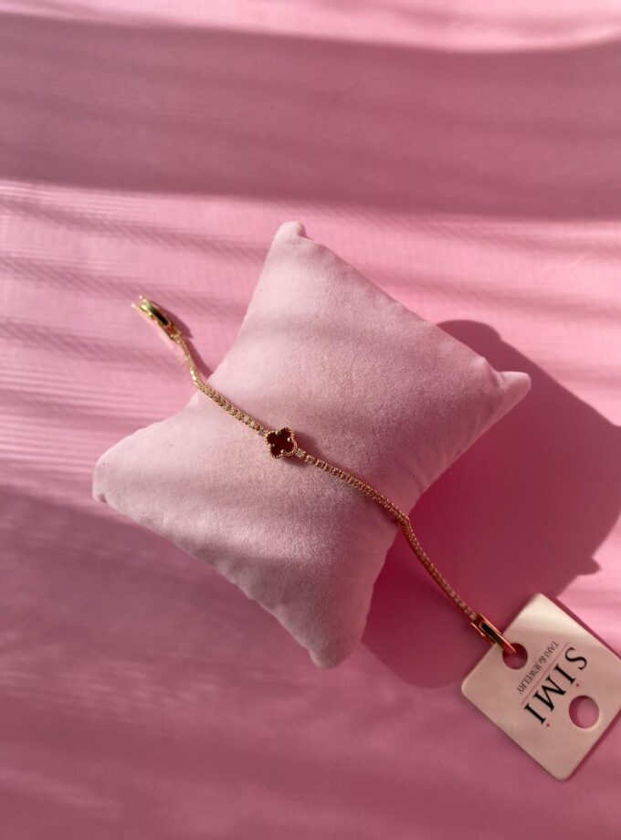 Renkli Yonca İnce Su Yolu Bileklik