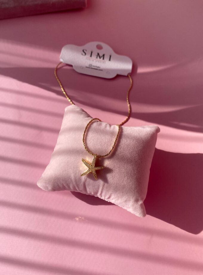 Gold Deniz Yıldızı Kolye