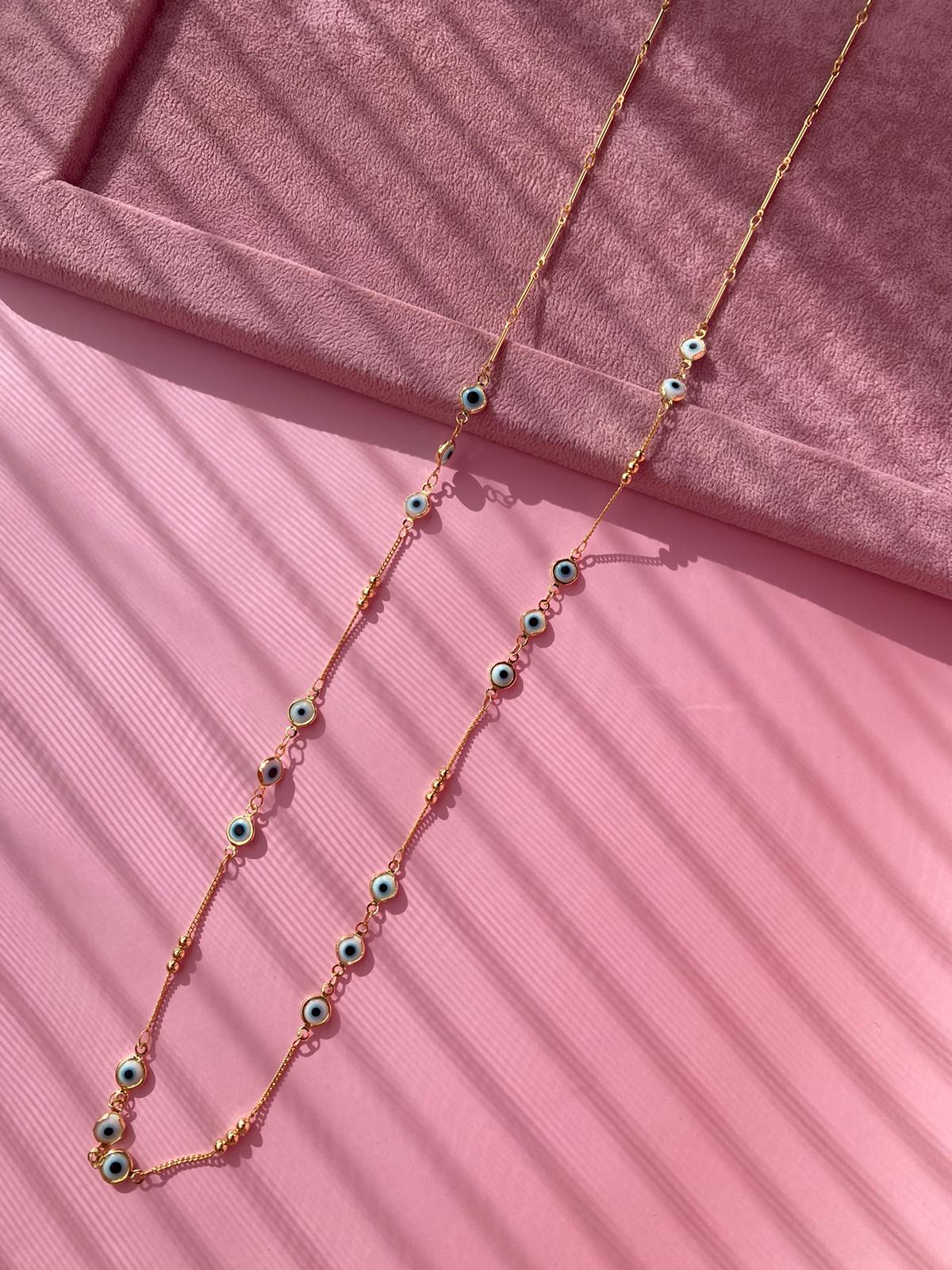 Uzun Zincir Nazar Kolye - Görsel 2