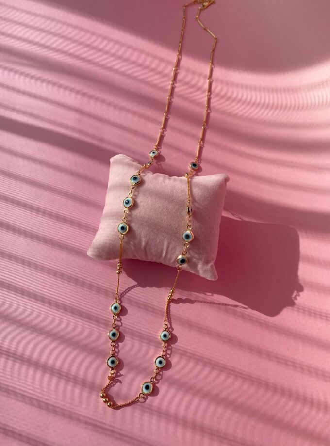 Uzun Zincir Nazar Kolye