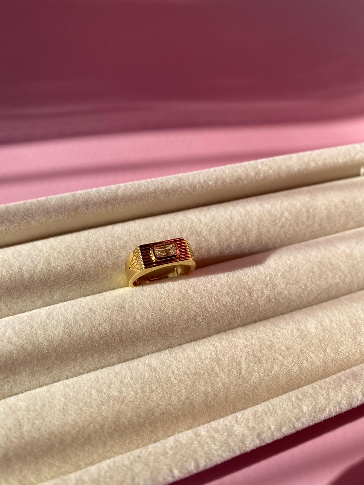 Çelik Kalın Serçe Parmağı Yüzük - Görsel 5