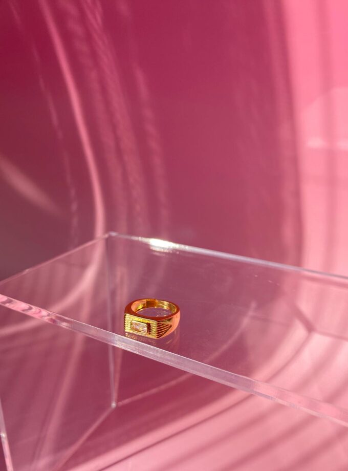 Çelik Kalın Serçe Parmağı Yüzük