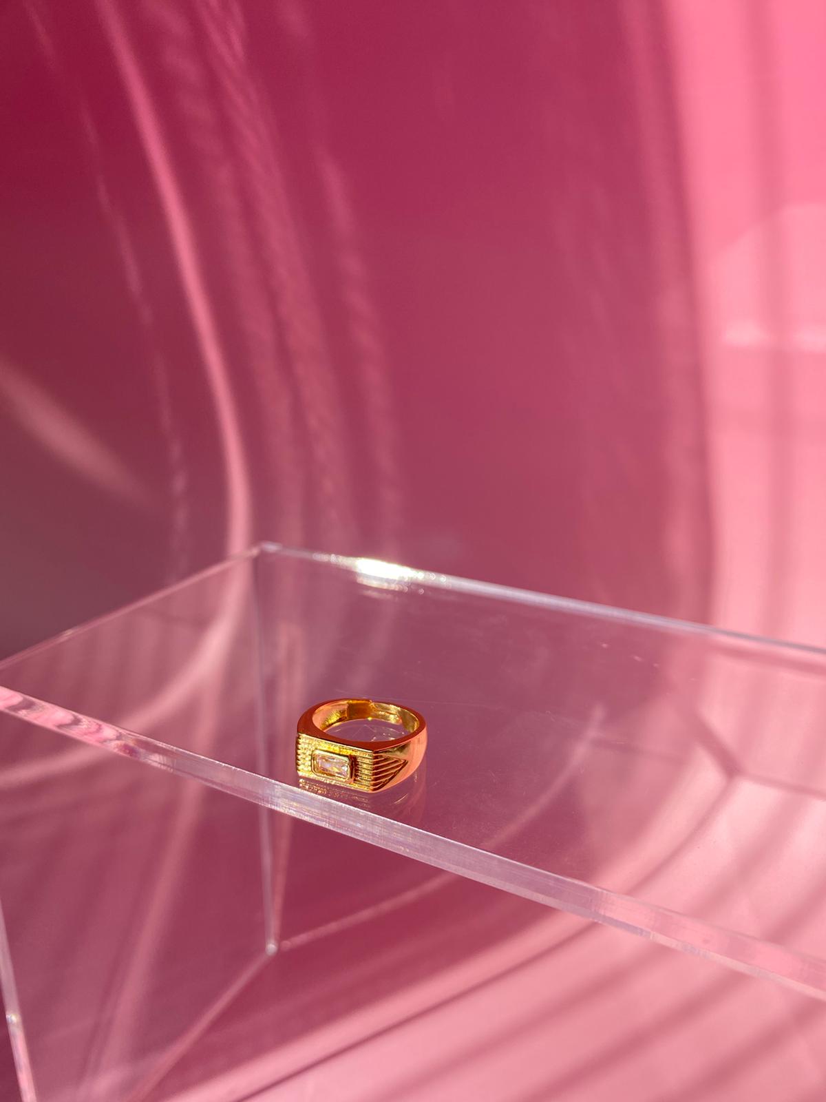 Çelik Kalın Serçe Parmağı Yüzük