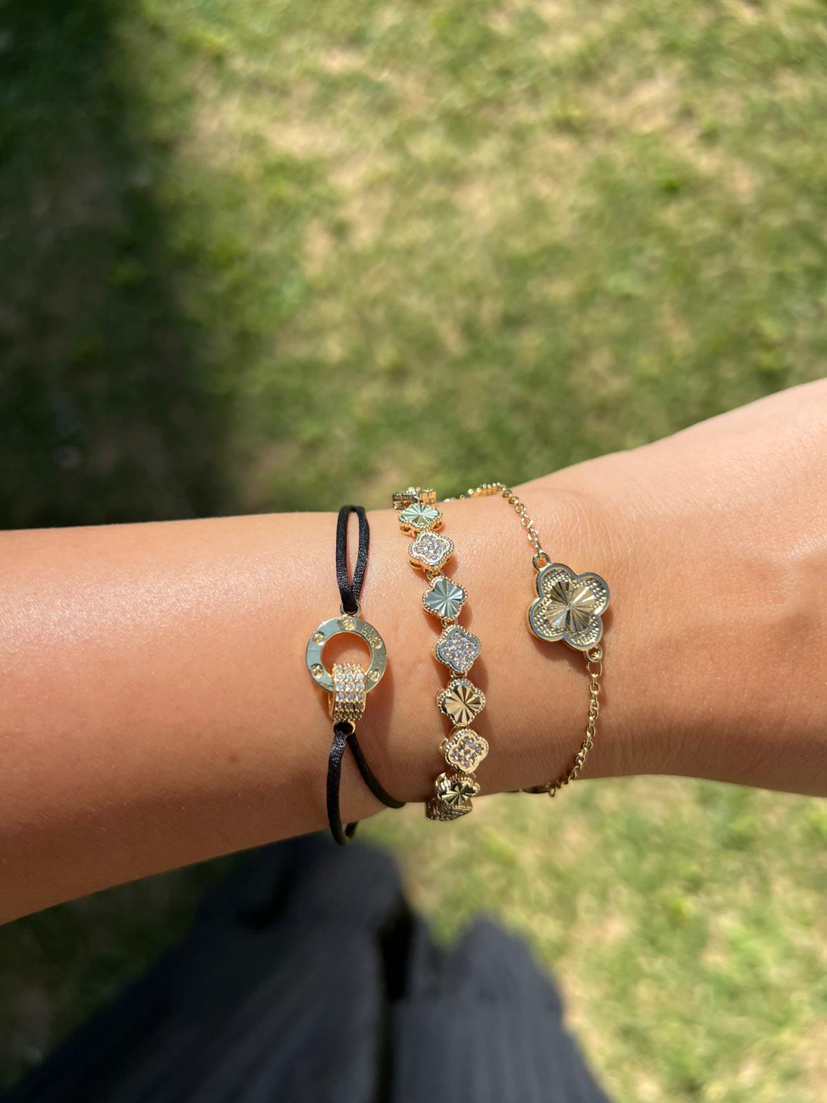 VIP Gold Yonca Bileklik - Görsel 2