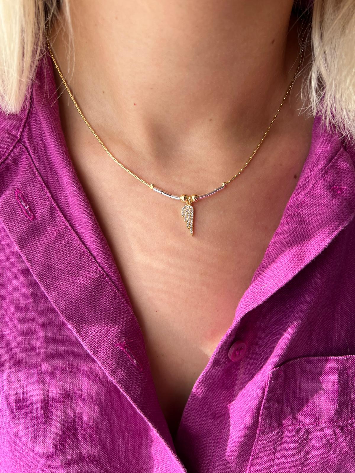 Melek Kanadı Model Kolye - Görsel 2