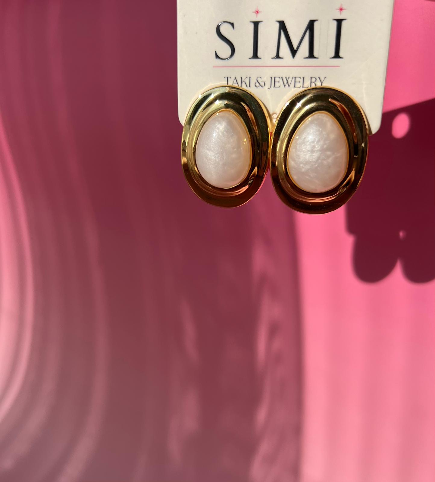 VIP Beyaz Büyük Küpe - Görsel 5