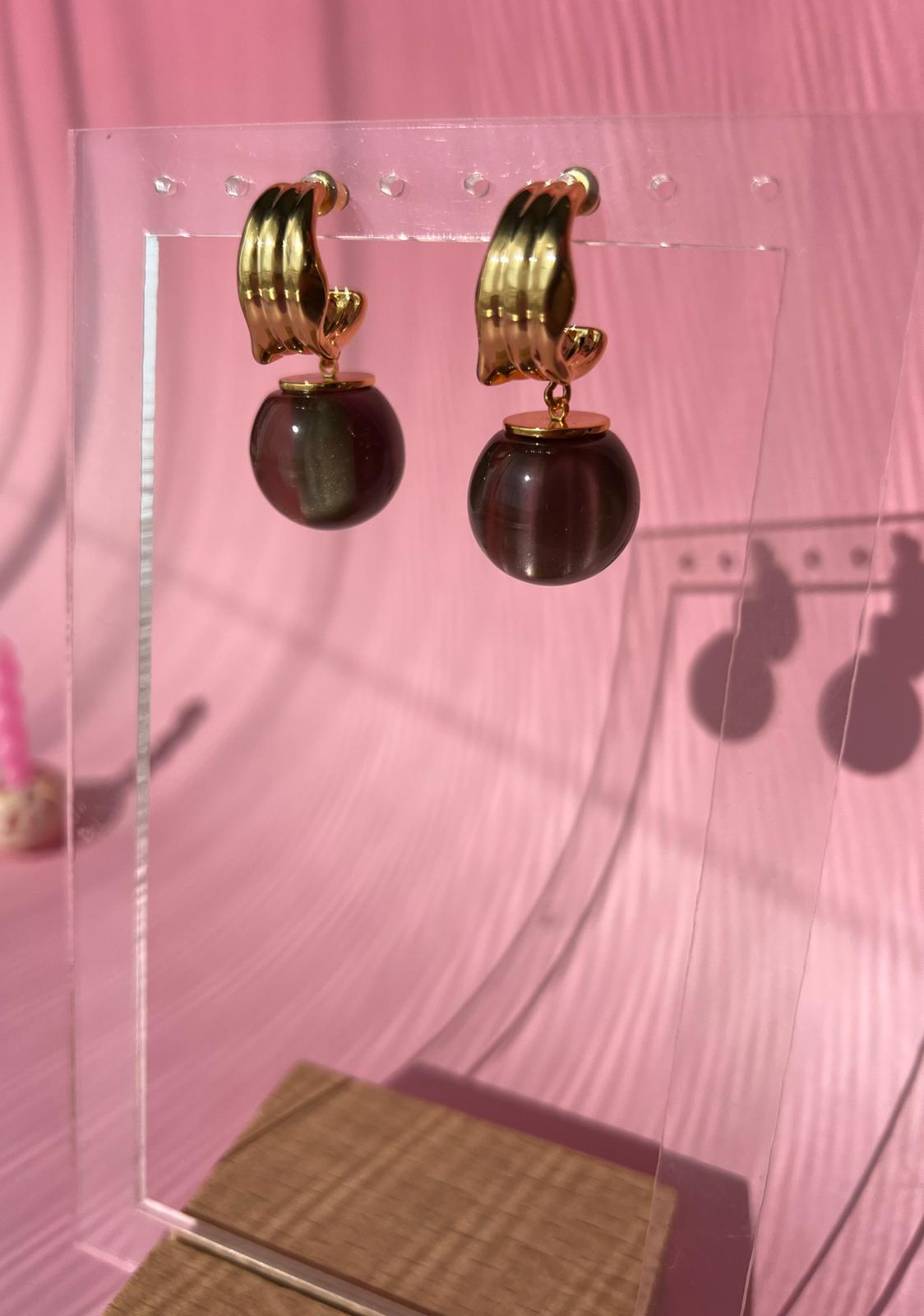 VIP Tasarım Yansımalı Büyük Küpe - Görsel 6