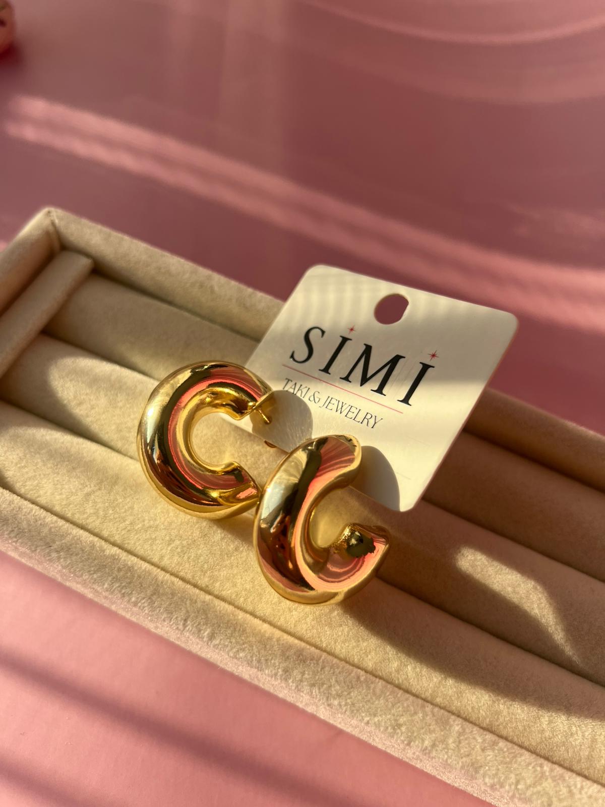 VIP Gold Büyük Halka Küpe - Görsel 2