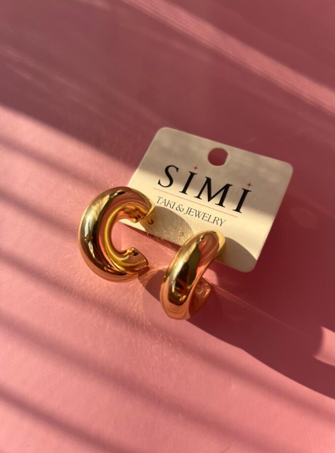 VIP Gold Büyük Halka Küpe