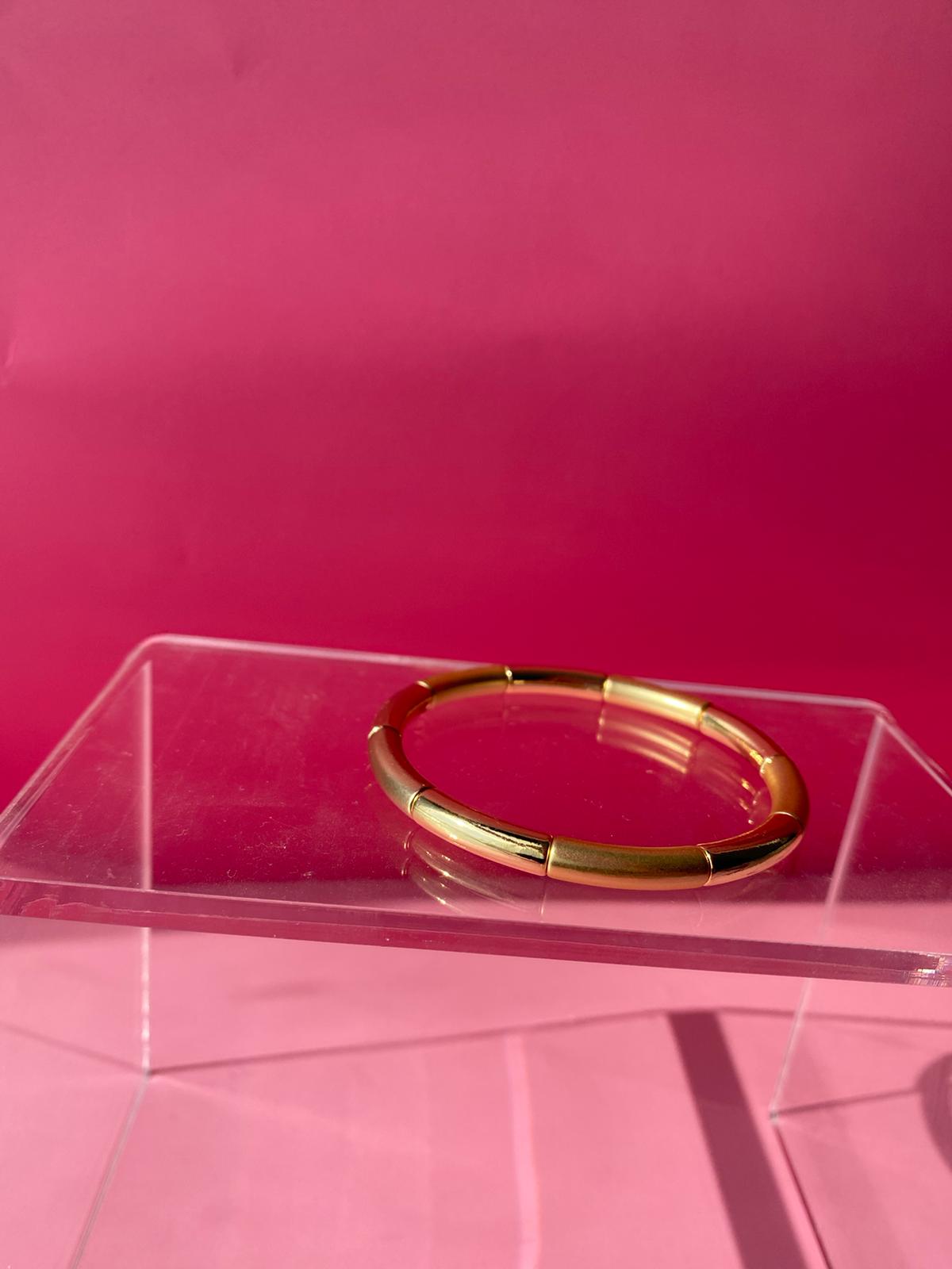 Parlak ve Mat Tasarım Lastik Bileklik - Görsel 3