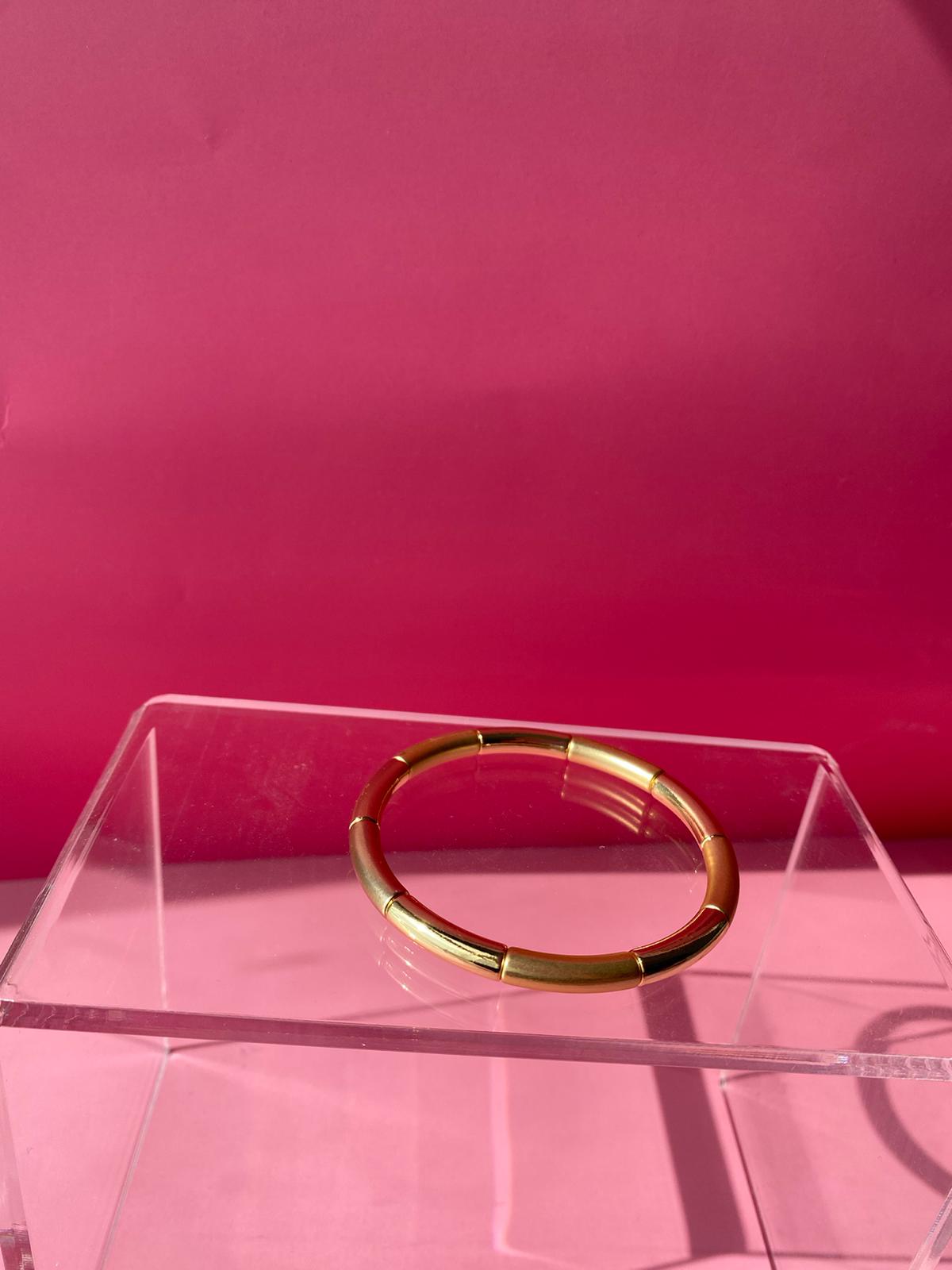 Parlak ve Mat Tasarım Lastik Bileklik - Görsel 4