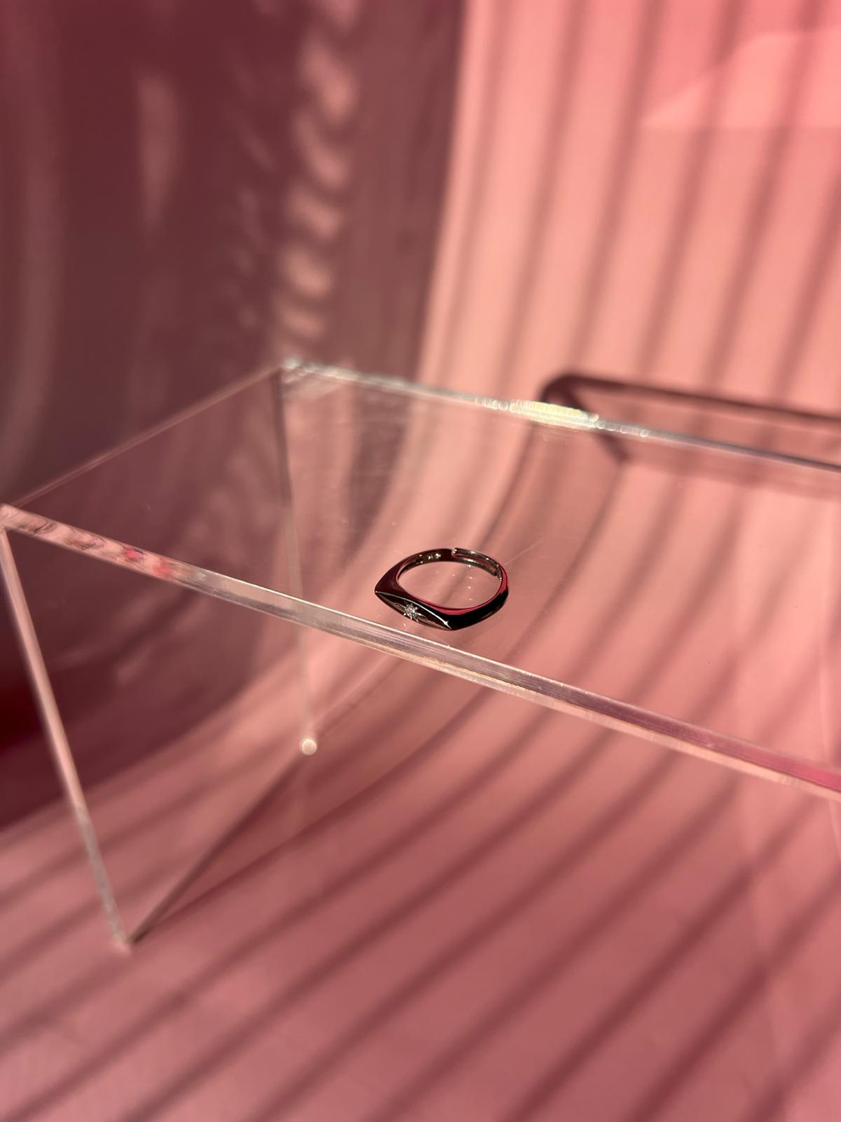 Çelik İnce Silver Serçe Parmağı Yüzük - Görsel 5