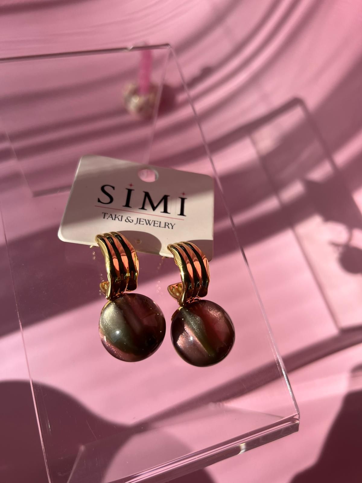 VIP Tasarım Yansımalı Büyük Küpe - Görsel 3