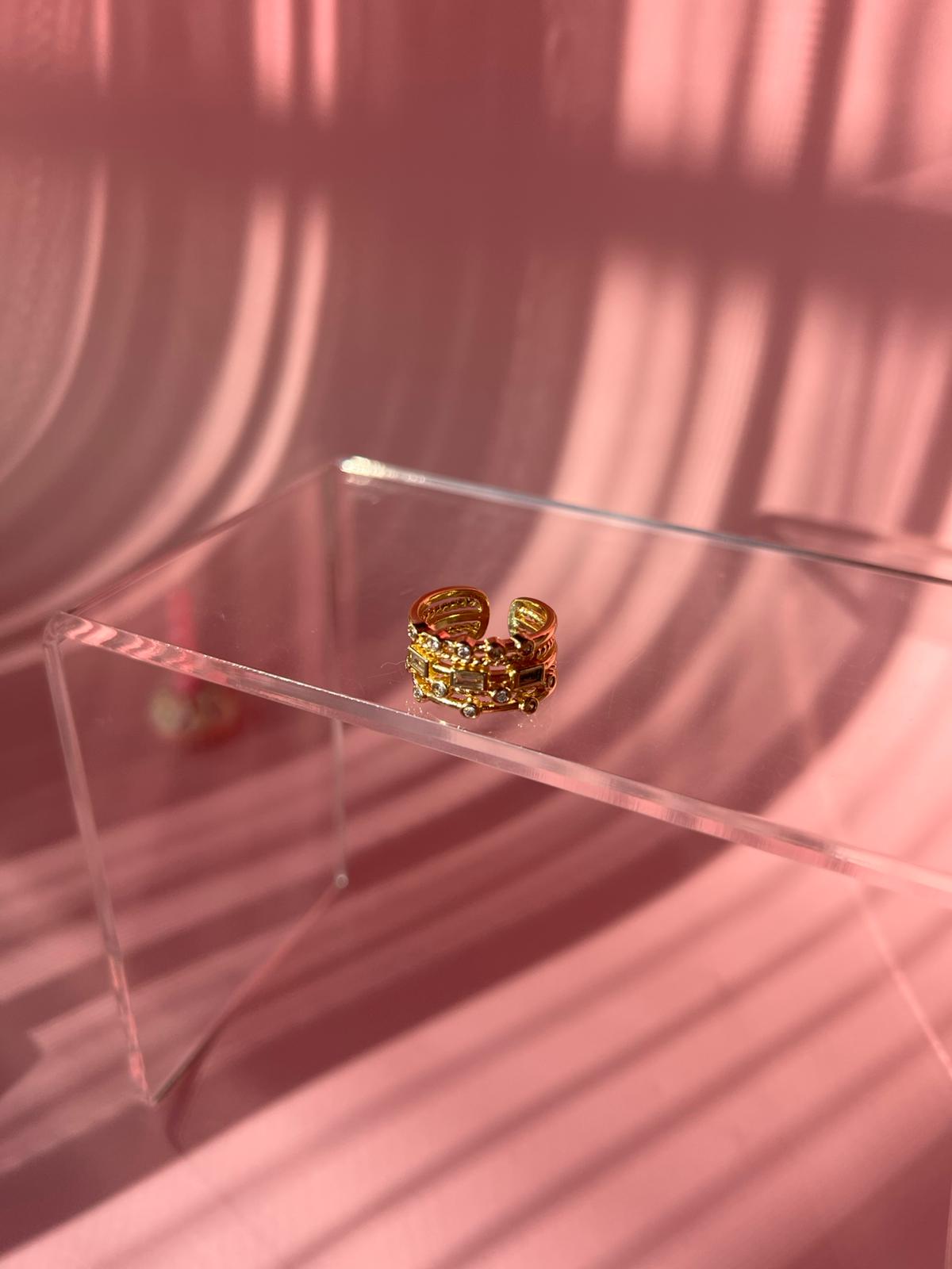 Çelik Kalın Model Taşlı Yüzük - Görsel 6