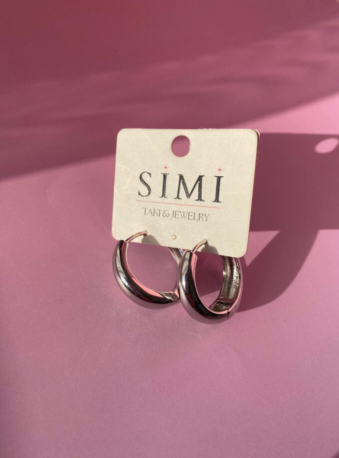 VIP Büyük Boy Kalın Silver Küpe