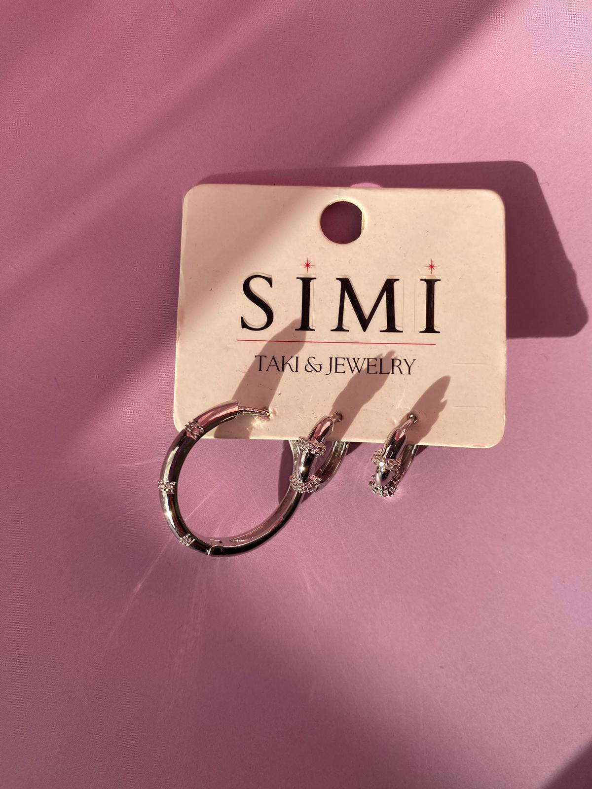 Çelik Üçlü Set Halka Küpe