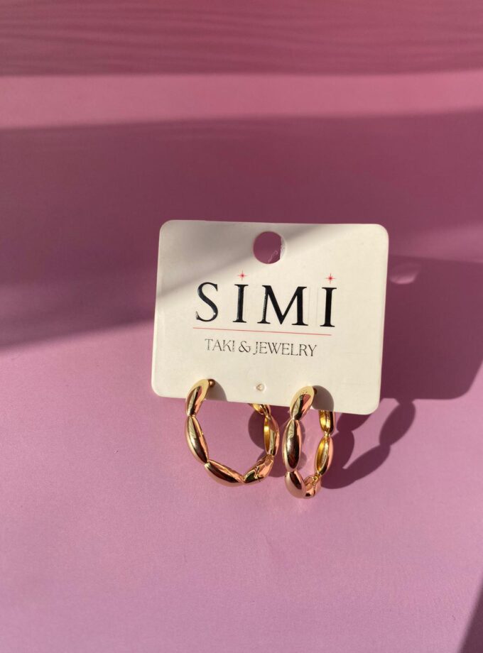 VIP Bombeli Model Gold Küpe