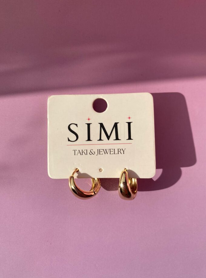 VIP Gold Kalın Küçük Boy Küpe