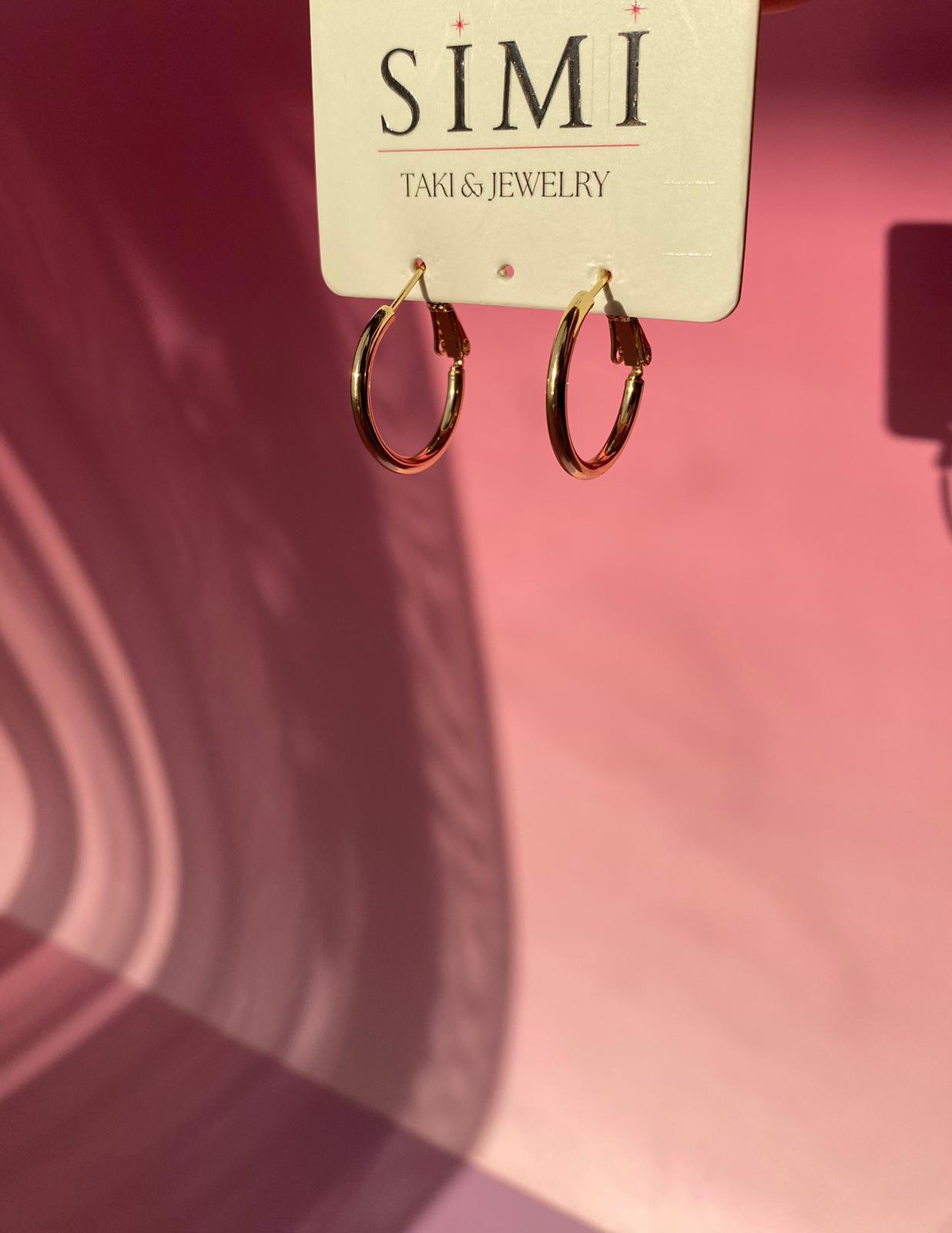 VIP İnce Küçük Boy Halka Küpe - Görsel 3