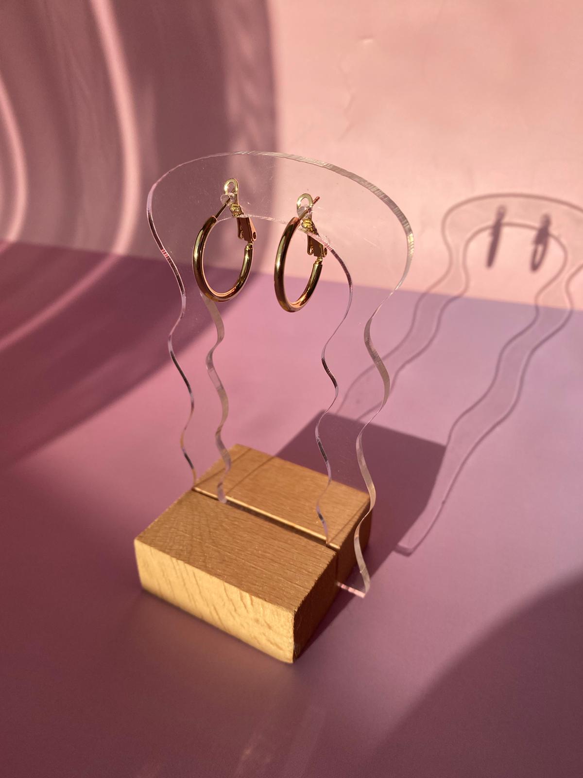 VIP İnce Küçük Boy Halka Küpe - Görsel 6