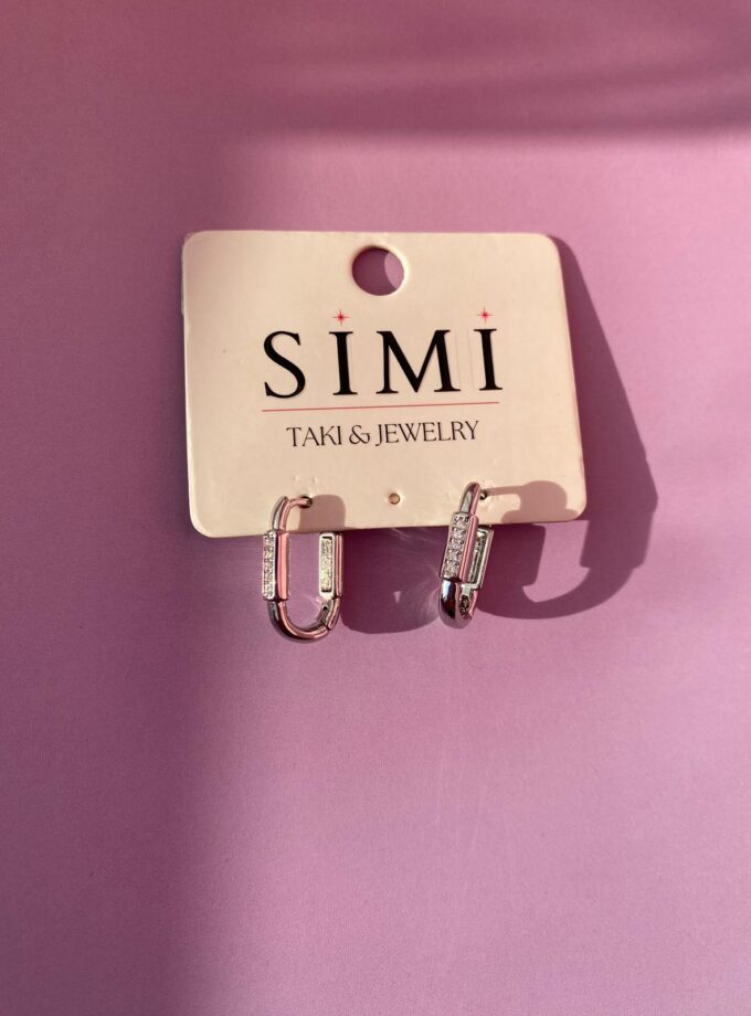 VIP Silver Taşlı Model Küpe