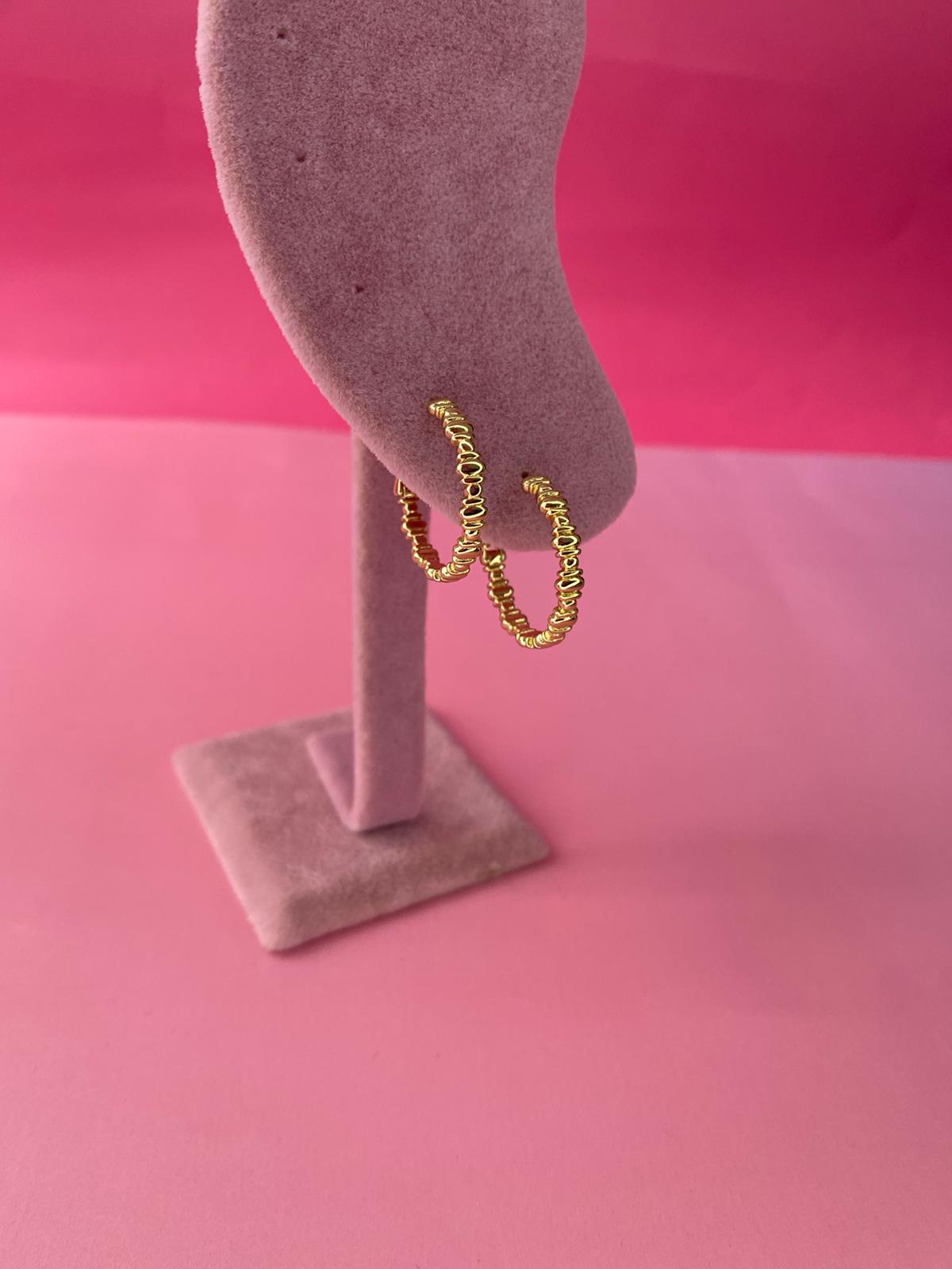 VIP Ritim Model Halka Küpe (Orta Boy) - Görsel 5